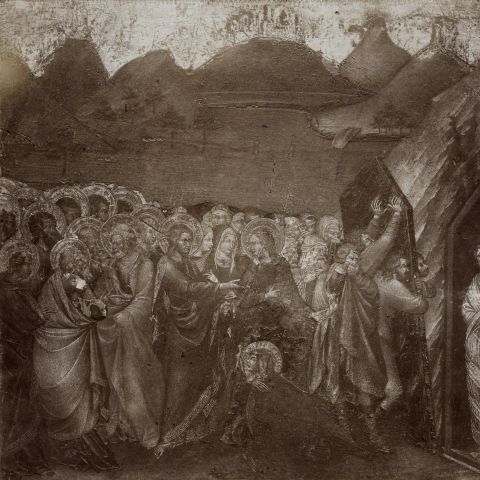 Foto Reali — Giovanni di Paolo - sec. XV - Resurrezione di Lazzaro — insieme